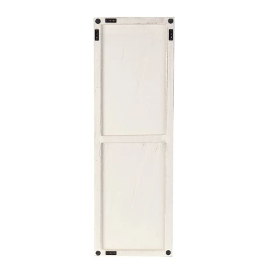 48"x16" Wooden Geometric Handmade Abstract Spotted Panel Wall Decor White - Olivia & May: Carved MDF, Modern Art, Indoor 8 48"x16" Wooden Geometric Handmade Abstract Spotted Panel Wall Decor White - Olivia & May: Carved MDF, Modern Art, Indoor - Image 6