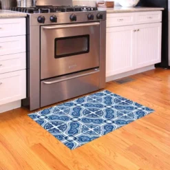 FlorArt French Quarter Low Profile Easy Clean Kitchen Mat Blue/White - Bungalow Flooring 13 FlorArt French Quarter Low Profile Easy Clean Kitchen Mat Blue/White - Bungalow Flooring -Decor Vista GUEST 42c3ab3f 402e 4357 9d6f 264eb2e7721a