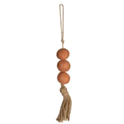 Beaded Terracotta & Jute Tassel - Foreside Home & Garden -Decor Vista GUEST 44190587 7039 4353 991c 1711d6bba90e