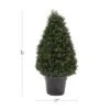 Artificial Cypress Topiary-37 Tower Style Faux Plant In Sturdy Pot - Realistic Indoor Or Outdoor Potted Shrub-Home Decor By Pure Garden -Decor Vista GUEST 45d20480 cc29 4278 9995 ff61a581c6e1
