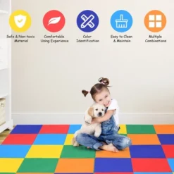 Costway 58'' Toddler Foam Play Mat Baby Folding Activity Floor Mat Home School Daycare 14 Costway 58'' Toddler Foam Play Mat Baby Folding Activity Floor Mat Home School Daycare -Decor Vista GUEST 45e1cad2 a183 4e50 98ac 9610f7b75c87