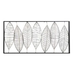 Metal Leaf Wall Decor With Black Frame Black - Olivia & May -Decor Vista GUEST 45f2cace 7f58 4ffa 93d0 383b3bc69686