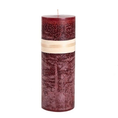 Northlight 9" Wine Red Traditional Cylindrical Outdoor Pillar Candle 3 Northlight 9" Wine Red Traditional Cylindrical Outdoor Pillar Candle