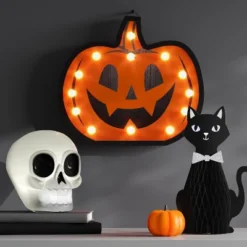 Lit Jack Marquee Figurine - Hyde And EEK! Boutique™ Orange