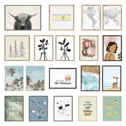 (Set Of 3) Mountain Landscape Set By Various Artists Natural - Kate & Laurel All Things Decor -Decor Vista GUEST 476e0bc3 ce48 48c4 b835 1bad0f9e9d1d