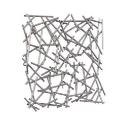 Metal Geometric Overlapping Lines Wall Decor Silver - CosmoLiving By Cosmopolitan -Decor Vista GUEST 47b48162 3030 4749 b056 268662f9a31d