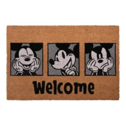 Mickey Mouse 2pk Coir Door Mats Gray 12 Mickey Mouse 2pk Coir Door Mats Gray -Decor Vista GUEST 47f70d64 1385 440c 9454 1d38c6f78001