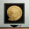 Dahlia Studios Nautilus Feathers Gold 31 1/2" Square Wall Art -Decor Vista GUEST 48ebe9ea 45fc 48f7 a4c3 6f95af63d52d