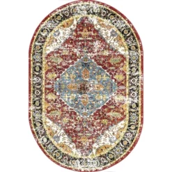 NuLOOM Indoor/Outdoor Transitional Medallion Muriel Patio Area Rug -Decor Vista GUEST 4a21a8c5 4bb2 45d9 be7f 65c6b7b8b616