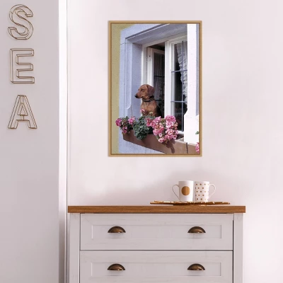 16" X 23" How Much Is That Dachshund In The Window? By Ric Ergenbright Danita Delimont Framed Canvas Wall Art - Amanti Art 6 16" X 23" How Much Is That Dachshund In The Window? By Ric Ergenbright Danita Delimont Framed Canvas Wall Art - Amanti Art - Image 4