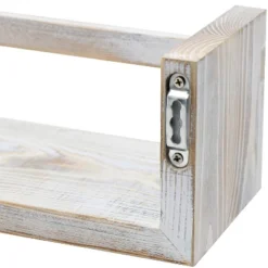 Sorbus Rustic Wooden Floating Shelves Set Of 3 Gray -Decor Vista GUEST 4b841d0a 86e6 4578 991d 39aed534e215