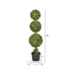 Artificial Boxwood Triple Ball With Pot (UV) (4') - Vickerman -Decor Vista GUEST 4bf70a68 5d4d 40b9 82d4 b7e0b71b884b
