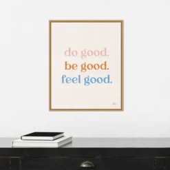 16" X 20" Do Good By Laura Marshall Framed Canvas Wall Art Light Brown - Amanti Art 12 16" X 20" Do Good By Laura Marshall Framed Canvas Wall Art Light Brown - Amanti Art -Decor Vista GUEST 4c9f2c94 8fbf 43e4 82e0 88c8203493b2