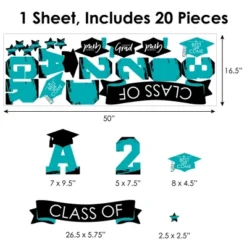 Big Dot Of Happiness Teal Class Of 2023 Graduation Party Wall Decals Set Of 20 -Decor Vista GUEST 4db79aa6 6bb0 49ce b23e c5d1c1de11be