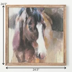 24.5"H Sullivans Wood Framed Horse Wall Decor, Multicolor 9 24.5"H Sullivans Wood Framed Horse Wall Decor, Multicolor -Decor Vista GUEST 4e0dd142 b837 42f4 bcf1 95e307d00fb6