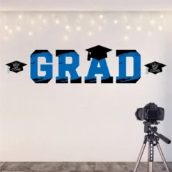 Big Dot Of Happiness Blue Graduation Party Decor - Vinyl Wall Decals - Grad -Decor Vista GUEST 4eb434b6 bea2 496a b270 7f6d96a4cc97