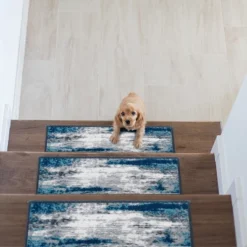 World Rug Gallery Abstract Non-Slip Stair Treads -Decor Vista GUEST 4edd60ef b043 4bd3 9433 98cd82d67a77