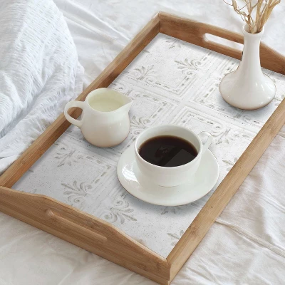 Tin Tile Backsplash Peel And Stick Giant Wall Decal White - RoomMates 5 Tin Tile Backsplash Peel And Stick Giant Wall Decal White - RoomMates - Image 3