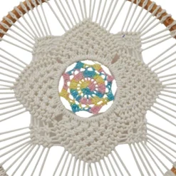 Cotton Macrame Handmade Intricately Woven Dreamcatcher Wall Decor With Beaded Fringe Tassels White - Olivia & May 14 Cotton Macrame Handmade Intricately Woven Dreamcatcher Wall Decor With Beaded Fringe Tassels White - Olivia & May -Decor Vista GUEST 4fa76336 01ee 4145 b65a 84b5417d72cd