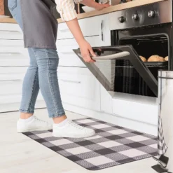 World Rug Gallery Checkered Plaid Anti-Fatigue Standing Mat -Decor Vista GUEST 5020ec19 bae3 4970 9b36 9e5f578129f3