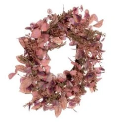 Vickerman 22" Dusty Rose Artificial Fall Eucalyptus And Berry Wreath -Decor Vista GUEST 51b6cf16 a718 4ee2 81b5 376d445863db