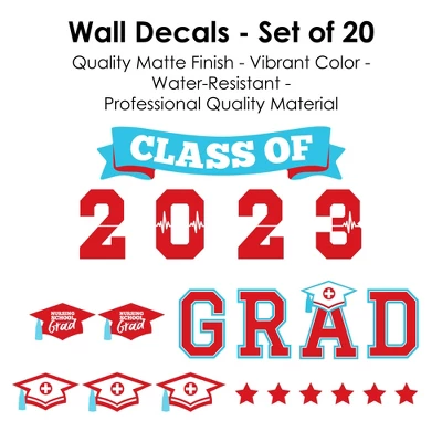 Big Dot Of Happiness Nurse Class Of 2023 Graduation Party Wall Decals Set Of 20 7 Big Dot Of Happiness Nurse Class Of 2023 Graduation Party Wall Decals Set Of 20 - Image 5