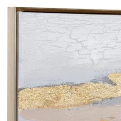 Canvas Geode Handmade Foiled And Brushstrokes Framed Wall Art With Gold Frame Gold - Olivia & May -Decor Vista GUEST 53441135 4cee 4893 a114 455834f88679