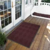 Burgundy Solid Doormat - (3'x4') - HomeTrax -Decor Vista GUEST 53553b13 bbad 4a0f 83d3 bcb2db8bf4b9
