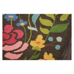 2'3"x8' Floral Tufted Runner Brown - Momeni -Decor Vista GUEST 549c91b6 65eb 436b b65f 745d3cd4de9c