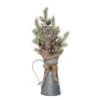 Transpac Metal 19 In. Multicolored Christmas Snowy Berry Arrangement In Pitcher