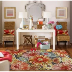 5'x8' Charm Area Rug Red/Multi - Mohawk -Decor Vista GUEST 54f6d424 458f 4c49 942d 4d39bce2b3c0