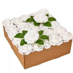 RCZ Décor Artificial Foam Roses For Decoration, Attractive Fake Flowers For DIY Wedding Centerpieces, Includes: 50 Roses With Stems And 20 Leaves 19 RCZ Décor Artificial Foam Roses For Decoration, Attractive Fake Flowers For DIY Wedding Centerpieces, Includes: 50 Roses With Stems And 20 Leaves -Decor Vista GUEST 557ef617 e0f5 40dc b3f3 5d0fce232e12