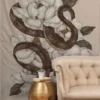 Jessica Roux Snake And Magnolias 50" X 60" Tapestry - Society6 -Decor Vista GUEST 55cedbab a51e 4c88 9016 53518e85a84b