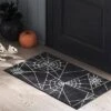 1'8"x2'10" Washable Spider Webs Scatter Woven Accent Rug Black - Hyde And EEK! Boutique™ -Decor Vista GUEST 57d6f9fc f8b0 47d3 a943 0109d4a4d8b0