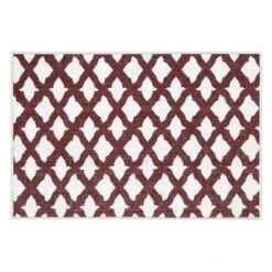 Sussexhome Floral Collection Cotton Heavy Duty Low Pile Area Rug , 2' X 3' -Decor Vista GUEST 58281006 57e6 4955 bc19 137d459e4283