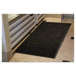 4'x6' Rectangle Solid Floor Mat Black - Guardian -Decor Vista GUEST 58361ec4 7057 4152 962d 2d42559a1798