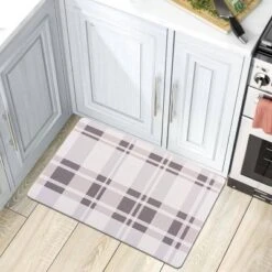 World Rug Gallery Plaid Anti-Fatigue Standing Mat