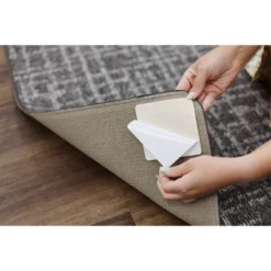 Mohawk 4pk Adhesive Non Slip Gripper Corner Tabs Rug Pads Ivory -Decor Vista GUEST 5b6a229d c085 4ba3 a3c7 53229163782f