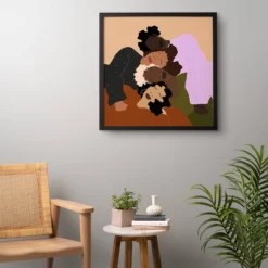 Studio 1514 Brooklyn Sisterhood Framed Wall Canvas Black/Brown - Deny Designs -Decor Vista GUEST 5bf61ed8 33a5 4179 a01f 4d1a0af5dd7a