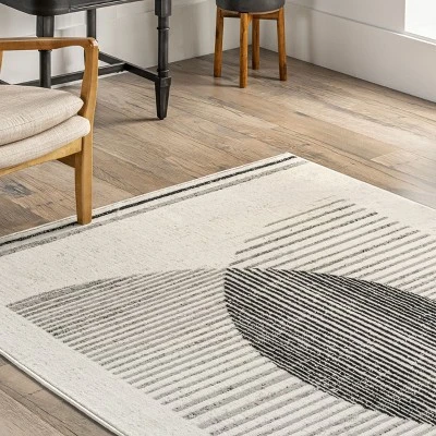 Nuloom Dara Abstract 2x8 Runner Indoor Area Rug For Living Room Bedroom Dining Room Entryway Hallway Kitchen, Grey/Ivory 10 Nuloom Dara Abstract 2x8 Runner Indoor Area Rug For Living Room Bedroom Dining Room Entryway Hallway Kitchen, Grey/Ivory - Image 8