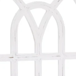 LuxenHome Distressed White Wood Vintage Arched Window Wall Home Decor 17 LuxenHome Distressed White Wood Vintage Arched Window Wall Home Decor -Decor Vista GUEST 5cb28663 7c12 4fa9 b48c c4425a56ab0b