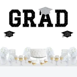 Big Dot Of Happiness Silver Graduation Party Decor - Vinyl Wall Decals - Grad 13 Big Dot Of Happiness Silver Graduation Party Decor - Vinyl Wall Decals - Grad -Decor Vista GUEST 5cd6fd20 43f5 453a 9459 8a0e1be0e194