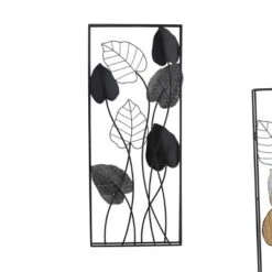 Set Of 2 Metal Leaf Wall Decors With Black Frame Black - Olivia & May -Decor Vista GUEST 5da0d544 052f 41e4 a4c9 1c89af7a7b07