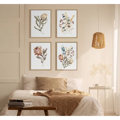18" X 24" Sylvie Wildflower Bunch Framed Wall Canvas By Sara Berrenson Natural - Kate & Laurel All Things Decor 6 18" X 24" Sylvie Wildflower Bunch Framed Wall Canvas By Sara Berrenson Natural - Kate & Laurel All Things Decor - Image 4