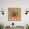 Canvas Starburst Radial Framed Wall Art With Gold Frame Brown - Olivia & May -Decor Vista GUEST 5df41759 9a35 4a2f 881c 763a86878312