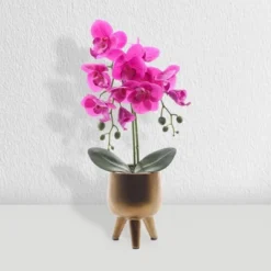 Forever Leaf Artificial Purple Orchid Plant For Decoration In Vase, Indoor Artificial Plant For Home Decor -Decor Vista GUEST 5e52eb20 74fd 408c 80c4 a17e1ae3a473