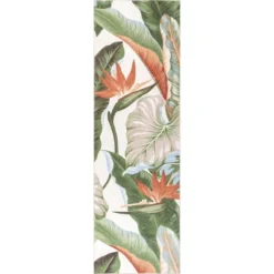 NuLOOM Nevaya Machine Washable Floral Leaves Area Rug -Decor Vista GUEST 5f6c6979 ae45 4297 a4b0 cd85c5d8b1a3