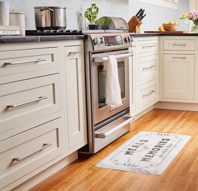 J&V TEXTILES 20" X 39" Oversized Cushioned Embossed Gentle Step Anti-Fatigue Kitchen Mat (Marble Meals & Memories) 3 J&V TEXTILES 20" X 39" Oversized Cushioned Embossed Gentle Step Anti-Fatigue Kitchen Mat (Marble Meals & Memories)