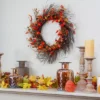 Northlight Leaves And Berries Artificial Fall Harvest Twig Wreath - 24 Inch, Unlit -Decor Vista GUEST 610d2ce2 4359 4bdb be18 98a3b31c3374