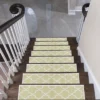 SussexHome Lattice Design Cotton Anti-Slip Stair Treads, 9” X 28“ -Decor Vista GUEST 616c2e70 74d3 4b16 a256 0df6bd4d9691